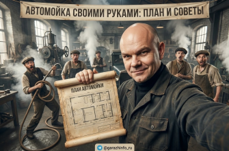 Автомойка в гараже своими руками: план обустройства и советы