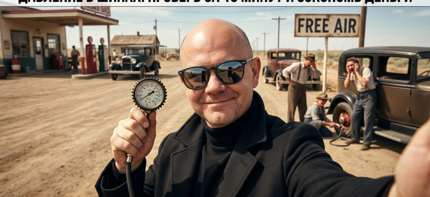 Давление в шинах: как проверить за 10 минут и сэкономить деньги Давление в шинах: как проверить за 10 минут и сэкономить деньги