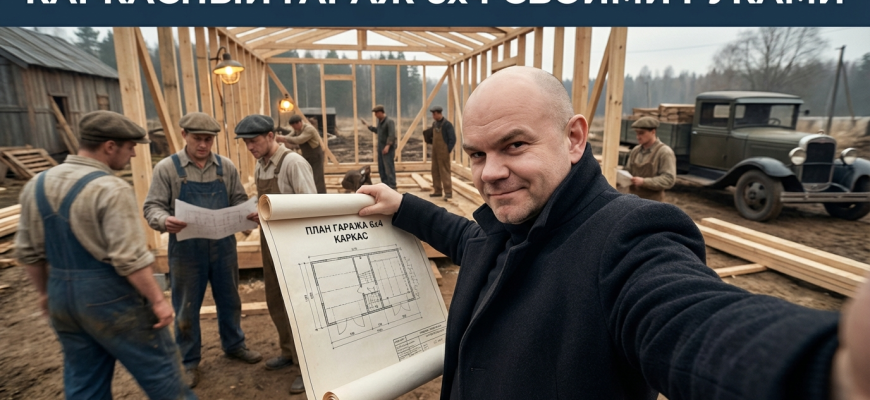 Гараж 6х4 своими руками: каркасный вариант — пошаговая инструкция Гараж 6х4 своими руками: каркасный вариант — пошаговая инструкция