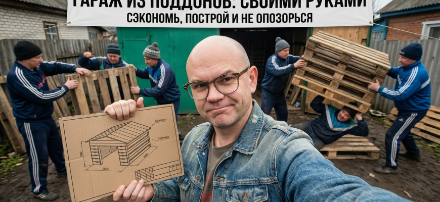 Гараж из поддонов без фундамента: как построить своими руками Гараж из поддонов без фундамента: как построить своими руками