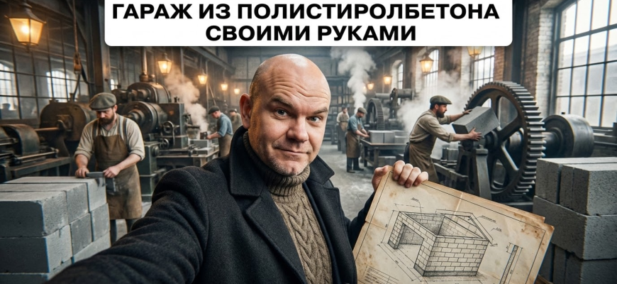 Гараж из полистиролбетона своими руками: пошаговый план строительства Гараж из полистиролбетона своими руками: пошаговый план строительства