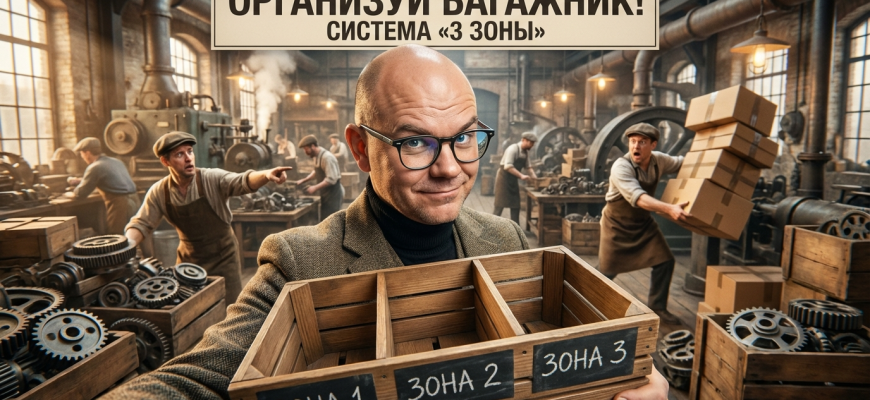 Организация багажника без хаоса: система «3 зоны» Организация багажника без хаоса: система «3 зоны»