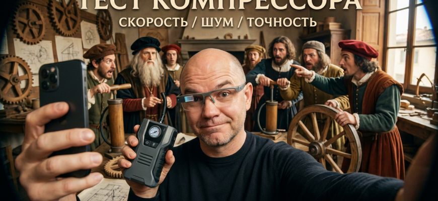 Портативный компрессор для шин: тест скорости, шума и точности Портативный компрессор для шин: тест скорости, шума и точности