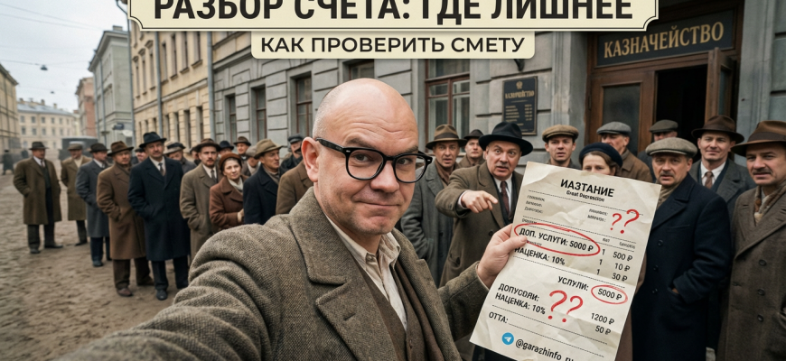 Разбор счета сервиса: где чаще всего лишнее и как проверить смету Разбор счета сервиса: где чаще всего лишнее и как проверить смету