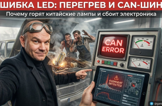 Почему возникает ошибка при установке светодиодных ламп: перегрев и CAN-ошибки у китайская led лампа