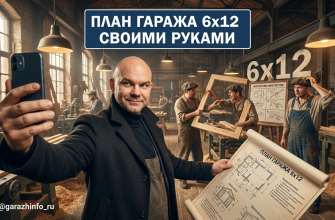 Гараж 6х12 своими руками: пошаговый план строительства Гараж 6х12 своими руками: пошаговый план строительства