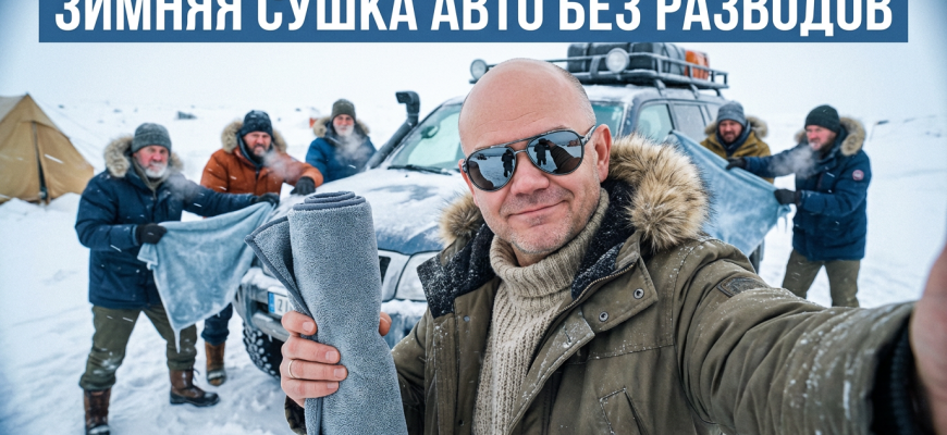 Сушка авто после мойки зимой: как высушить без разводов после мойки Сушка авто после мойки зимой: как высушить без разводов после мойки