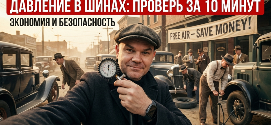 Давление в шинах: как проверить за 10 минут и сэкономить деньги Давление в шинах: как проверить за 10 минут и сэкономить деньги