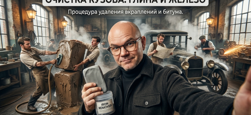 Деконтаминация кузова: глина для кузова, айрон и тара — порядок работ