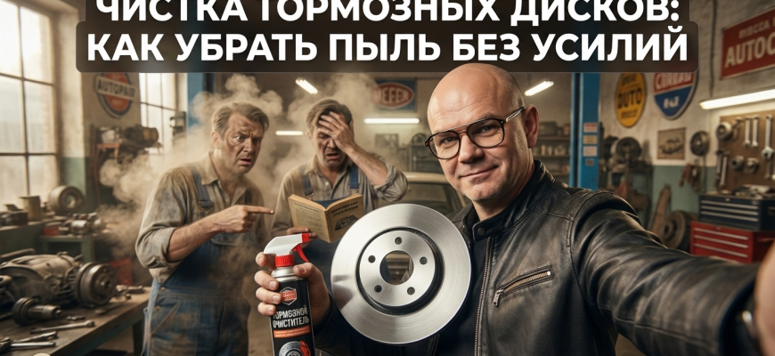 Очистка тормозных дисков: как отмыть пыль без лишних усилий