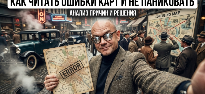 Ошибка карты: как читать ошибки и не паниковать — разбор причин