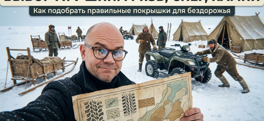 Резина для квадроцикла: как выбрать под грязь, снег и камни