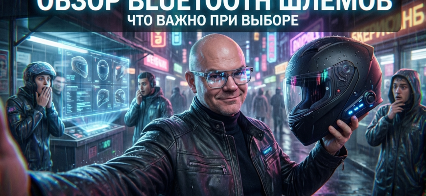 Шлем с блютузом: обзор моделей и что важно при выборе