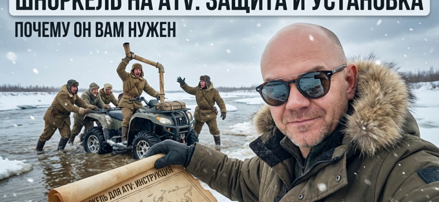 Шноркель на квадроцикл: зачем нужен и как установить правильно