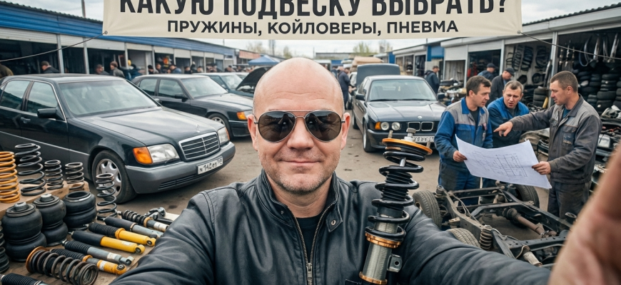 Занижение подвески: пружины, койловеры или пневма — что выбрать Занижение подвески: пружины, койловеры или пневма — что выбрать